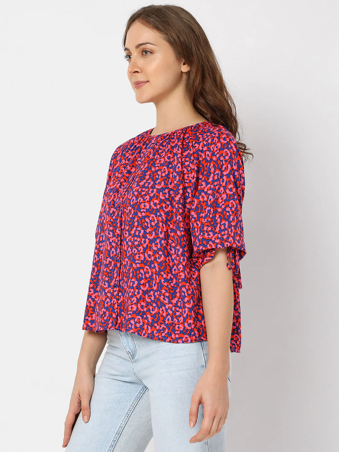 Pink Floral Cro Co-Ord Set Top - Image 3