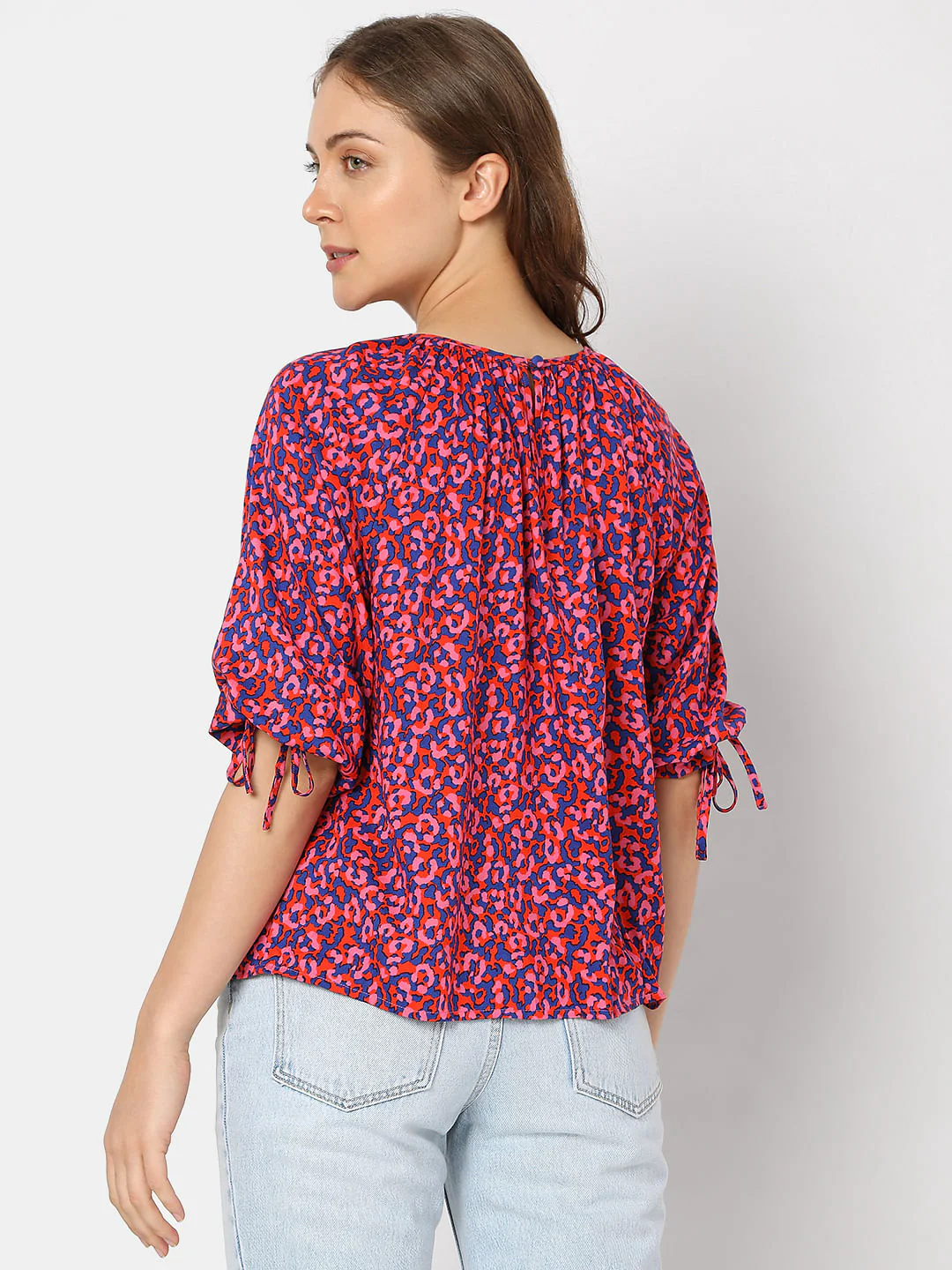 Pink Floral Cro Co-Ord Set Top - Image 4