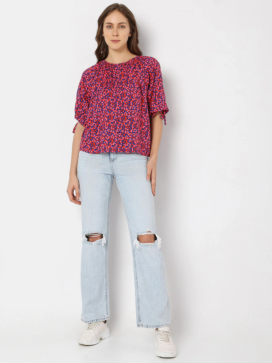 Pink Floral Cro Co-Ord Set Top - Image 5