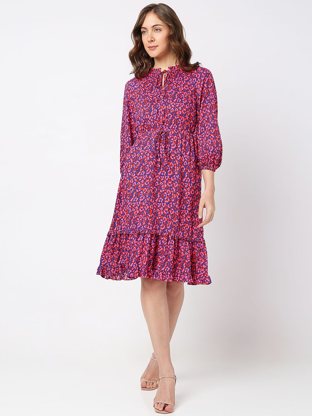 Pink Floral Tiered Drees - Image 2