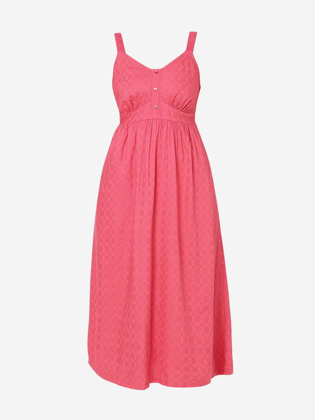 Pink Strappy Midi Dress - Image 6
