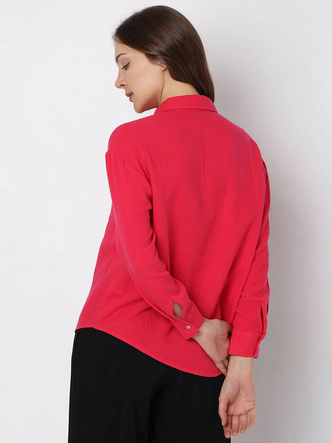 Red Textured Shirt - Image 4