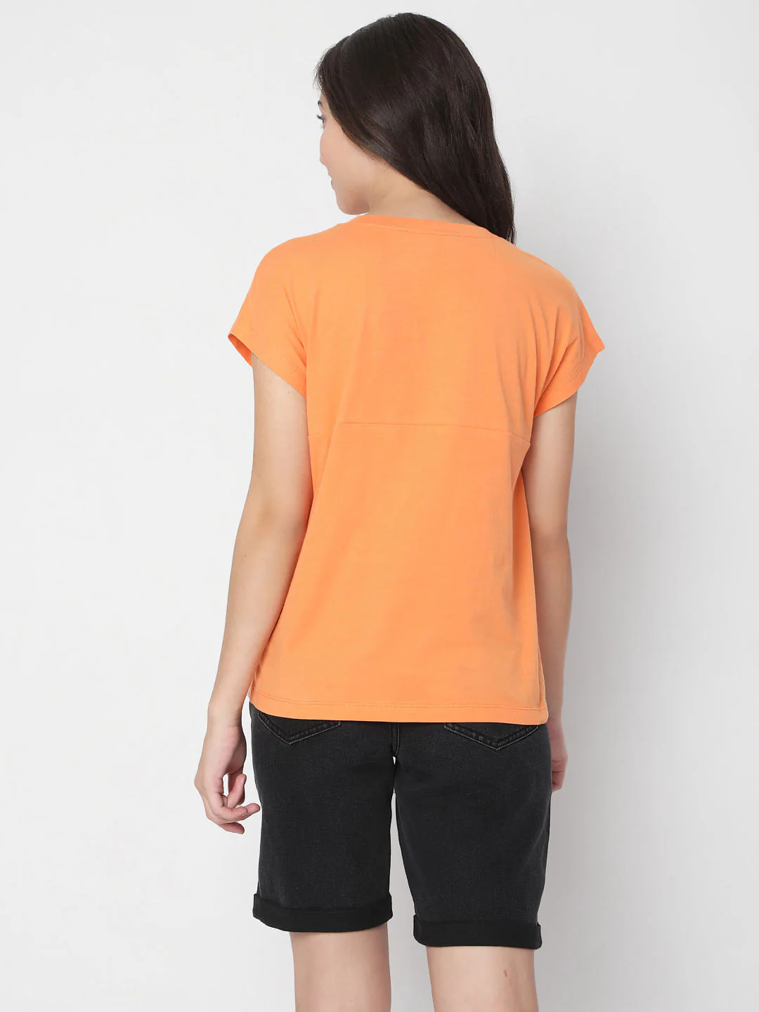 Orange Graphic Print T-Shirt - Image 4