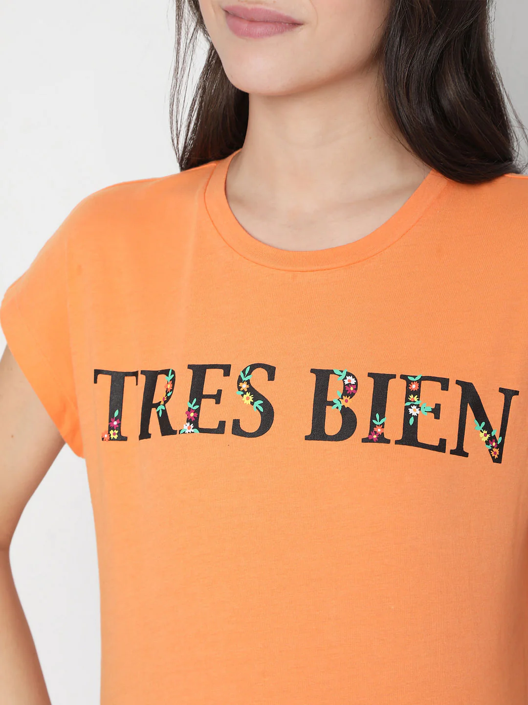 Orange Graphic Print T-Shirt - Image 6