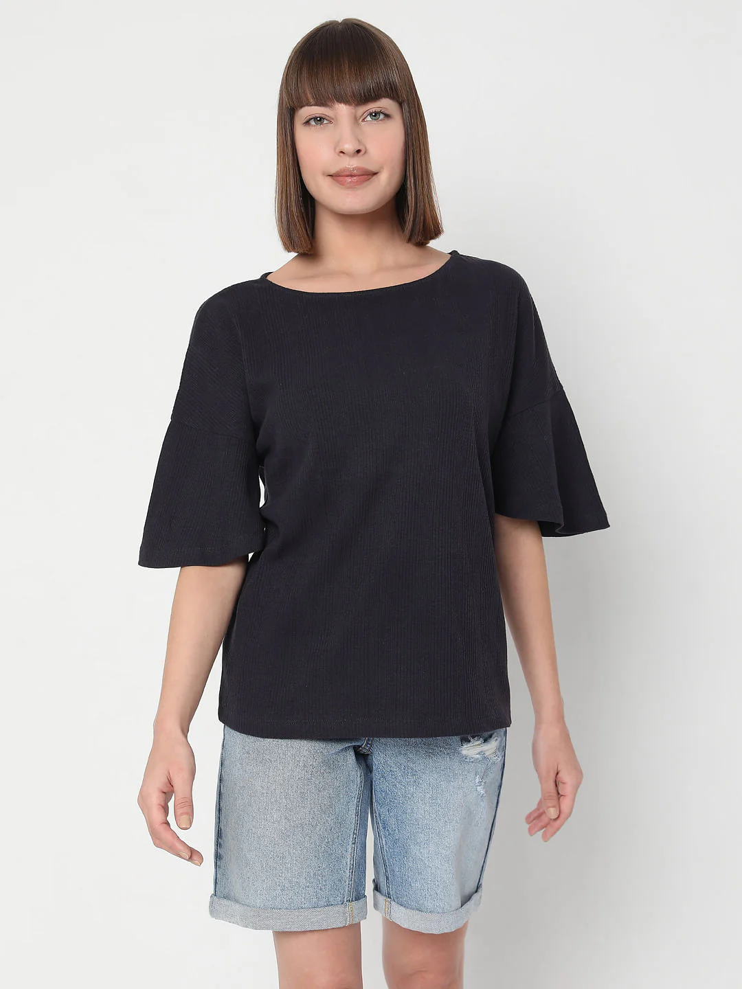 Blue Knit T-Shirt - Image 2