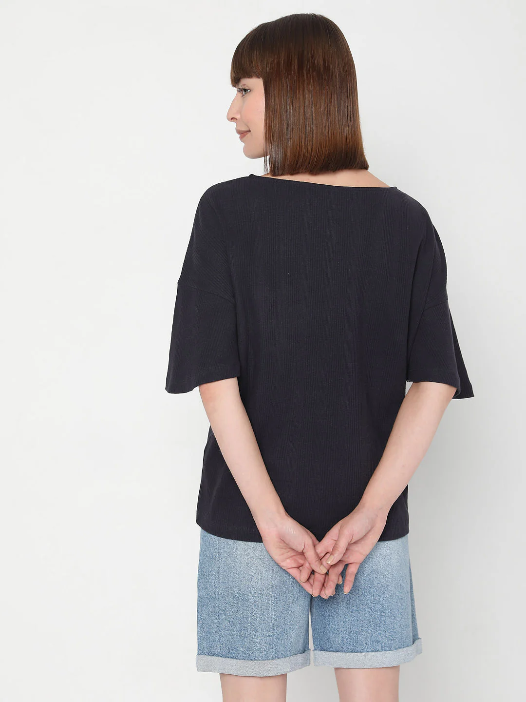 Blue Knit T-Shirt - Image 4