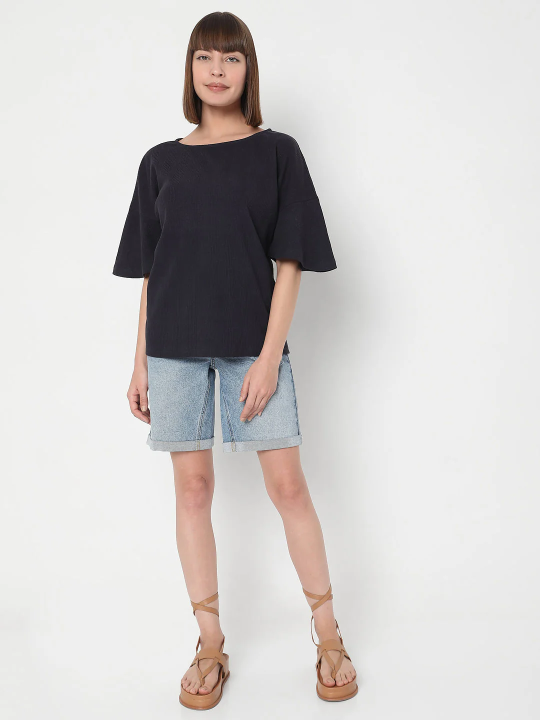 Blue Knit T-Shirt - Image 5