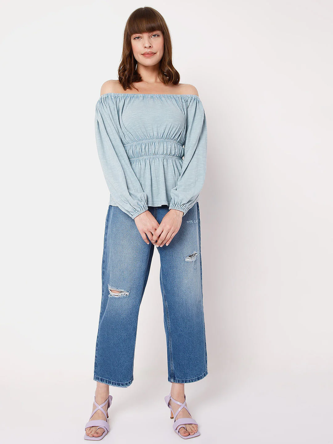 Blue Off-Shoulder Top - Image 5