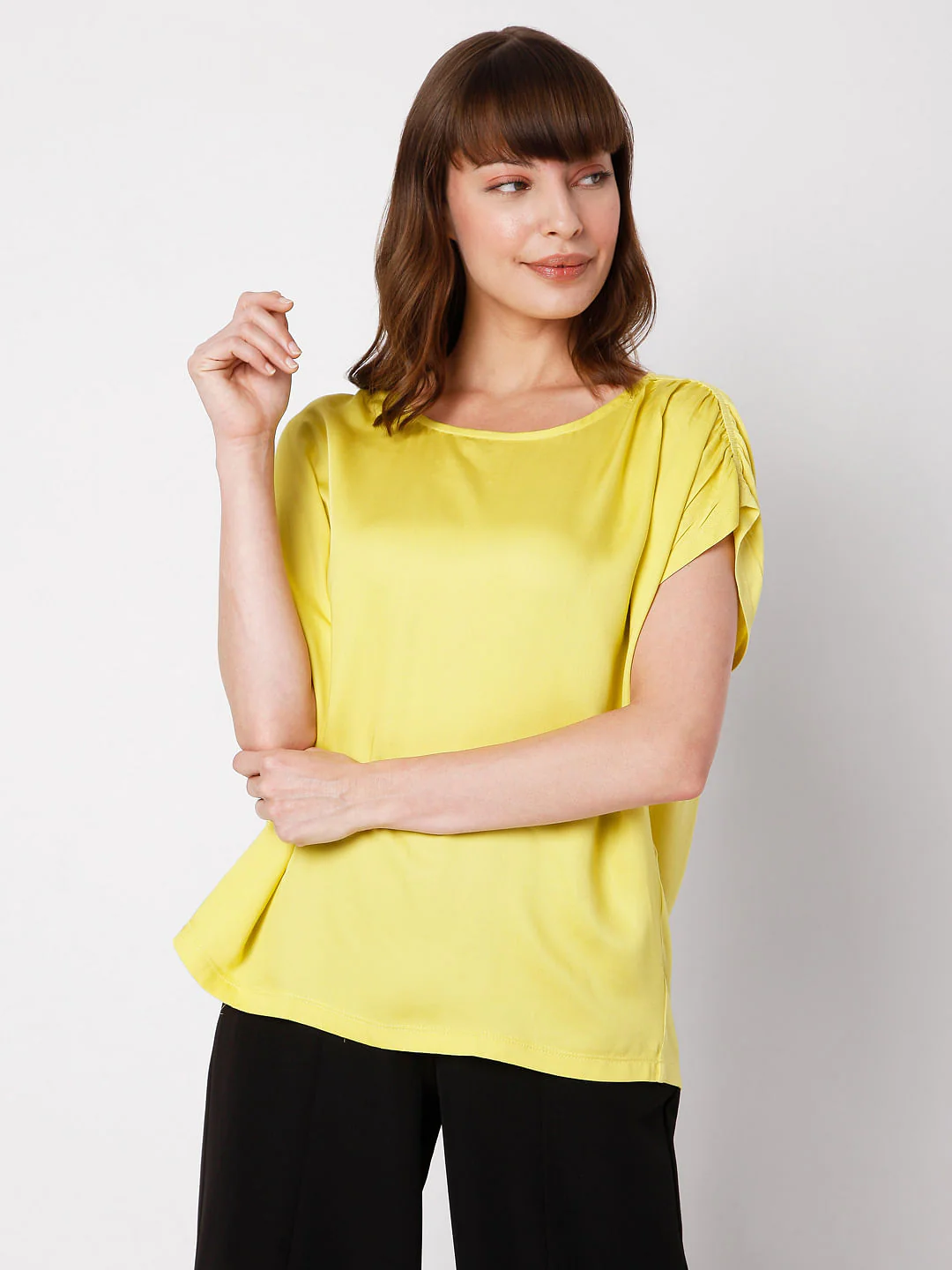 Yellow Extended Sleeves Top - Image 2