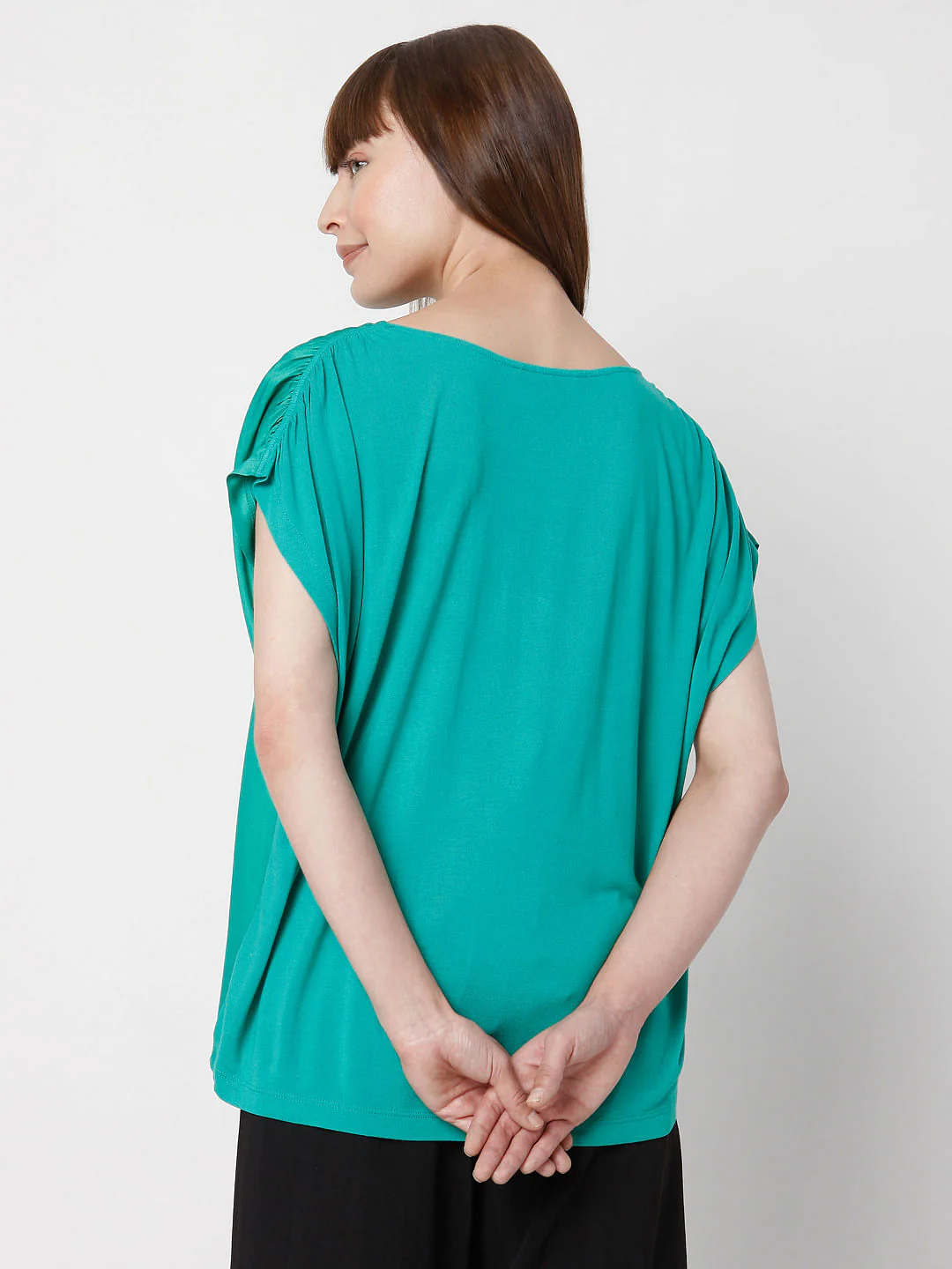 Green Satin Top - Image 4