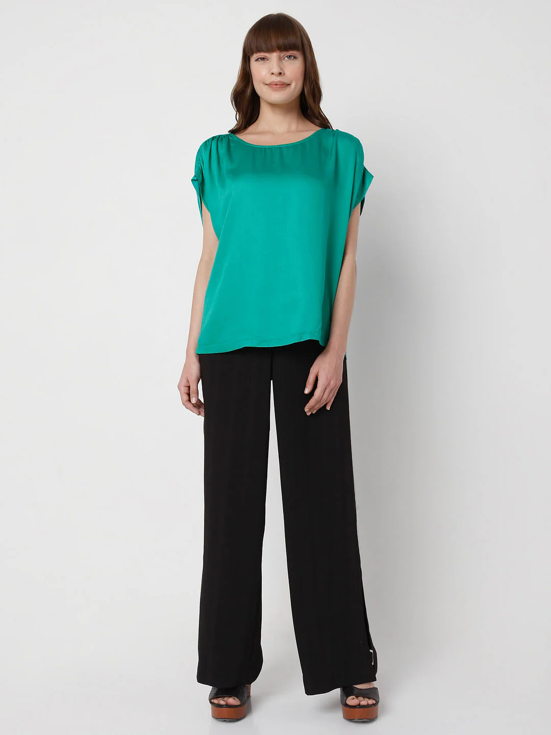 Green Satin Top - Image 5