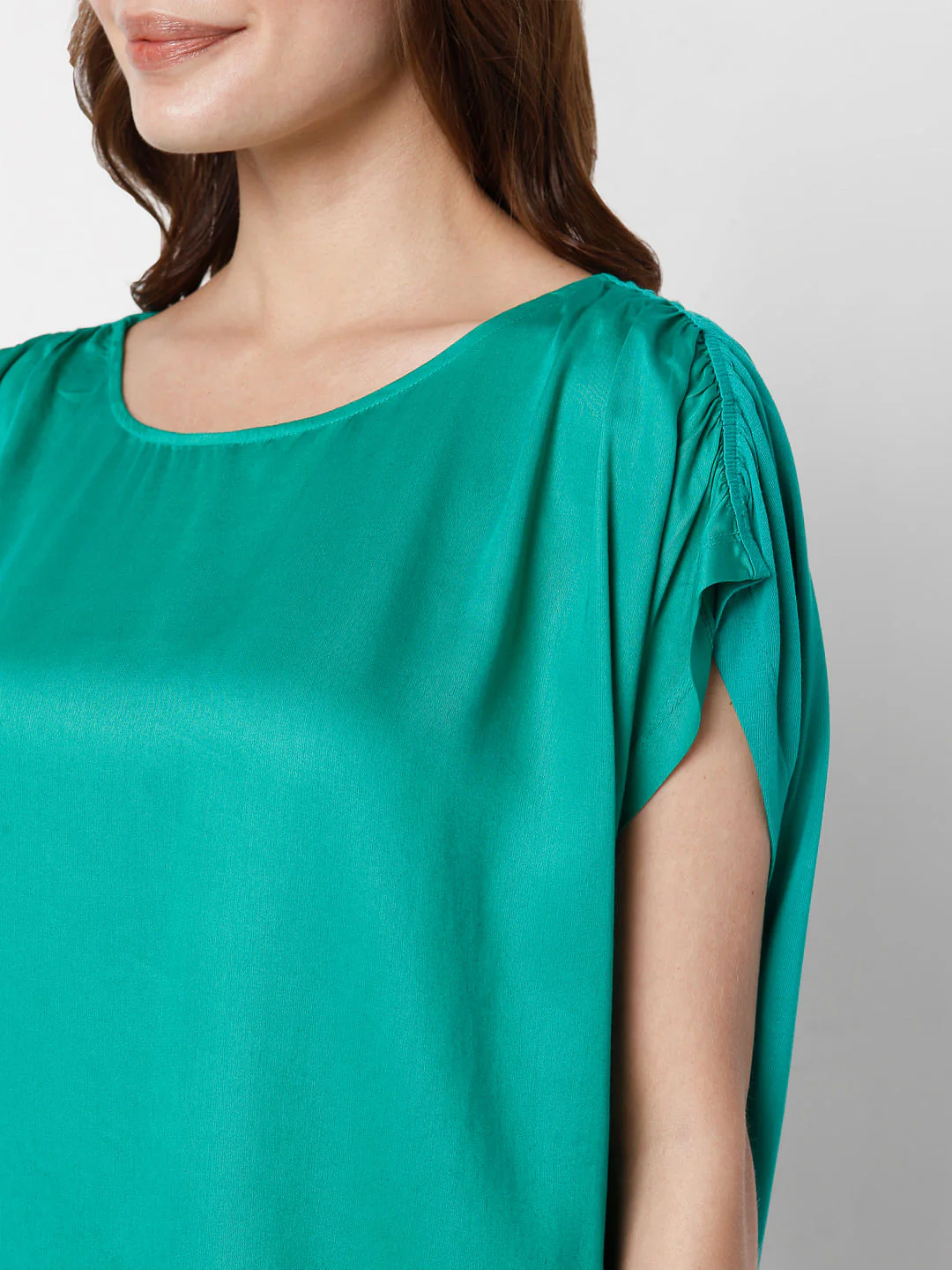 Green Satin Top - Image 6