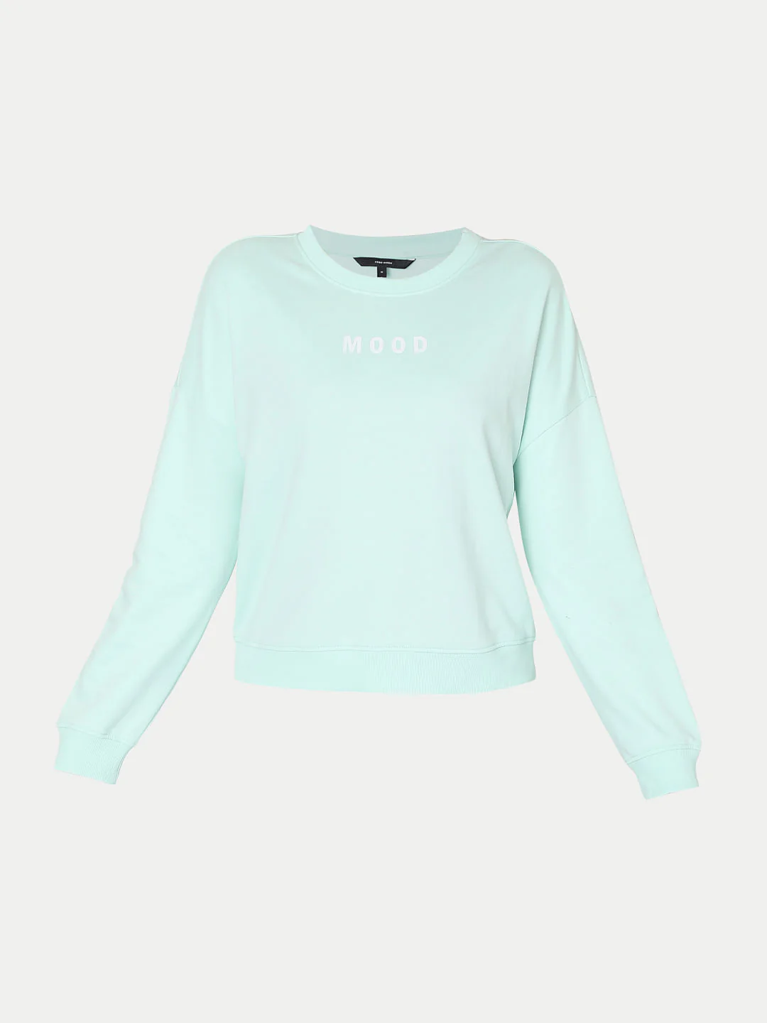 Light Blue Slogan Print Sweatshirt - Image 6