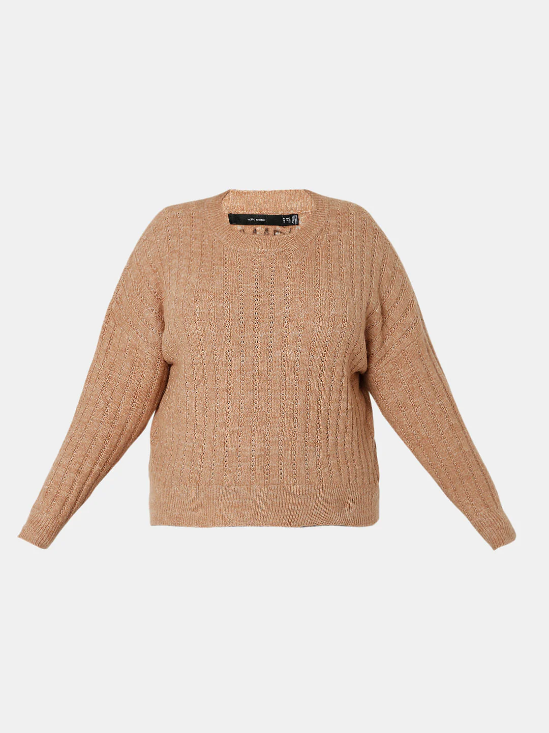 Curve Brown Drop Shoulder Pullover - Image 7