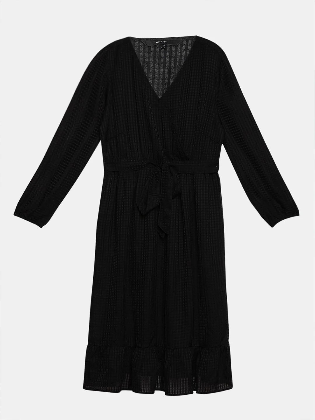 Curve Black Printed Midi Dress - Image 6
