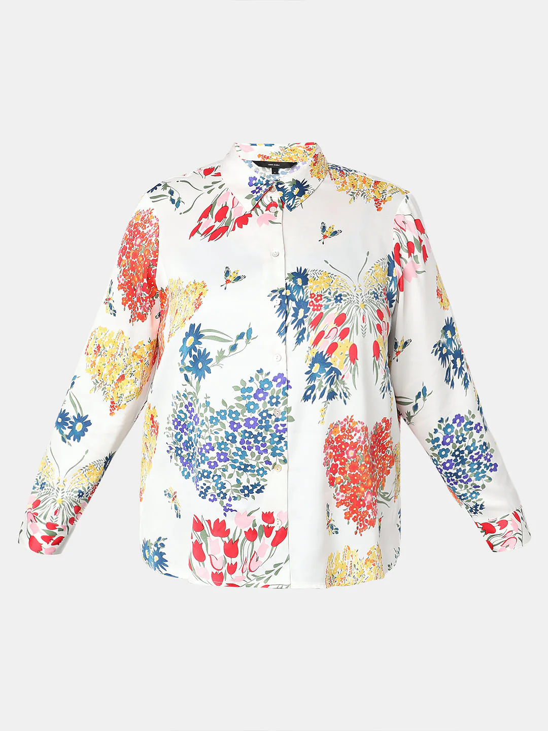 Curve White Floral Shirt - Image 7