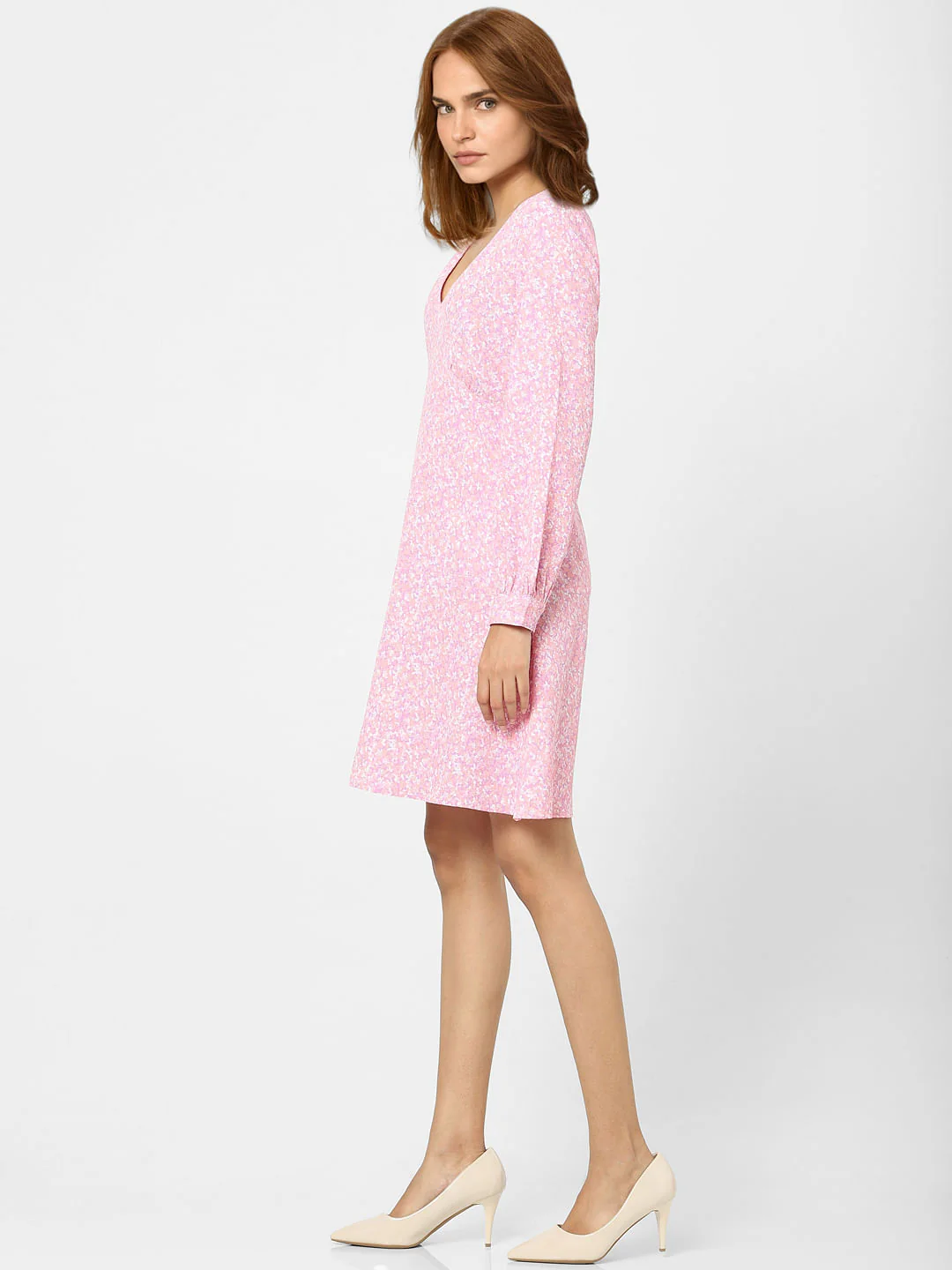 Lilac Floral Print Shift Dress - Image 2