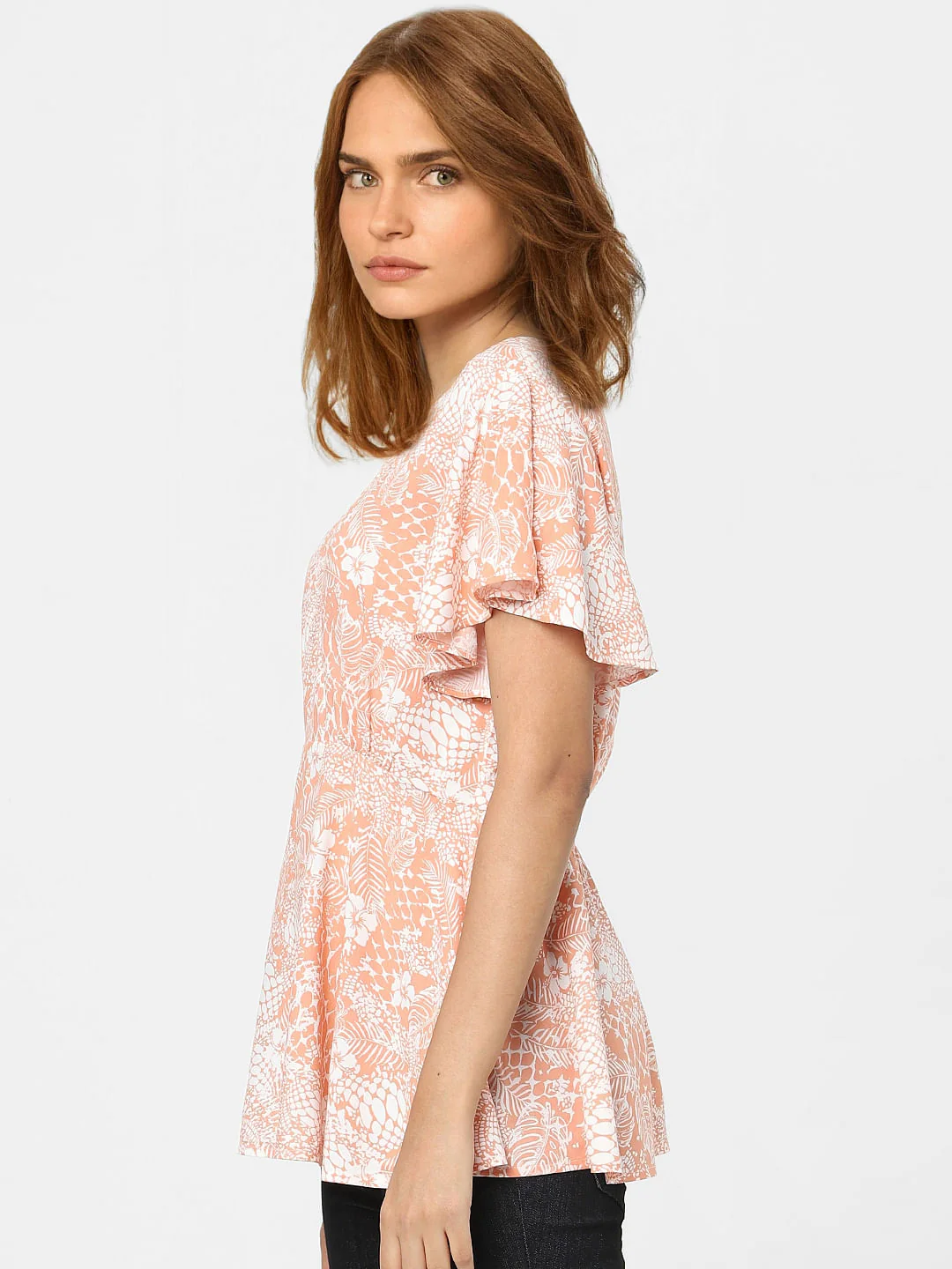 Pink Abstract Print Top - Image 2