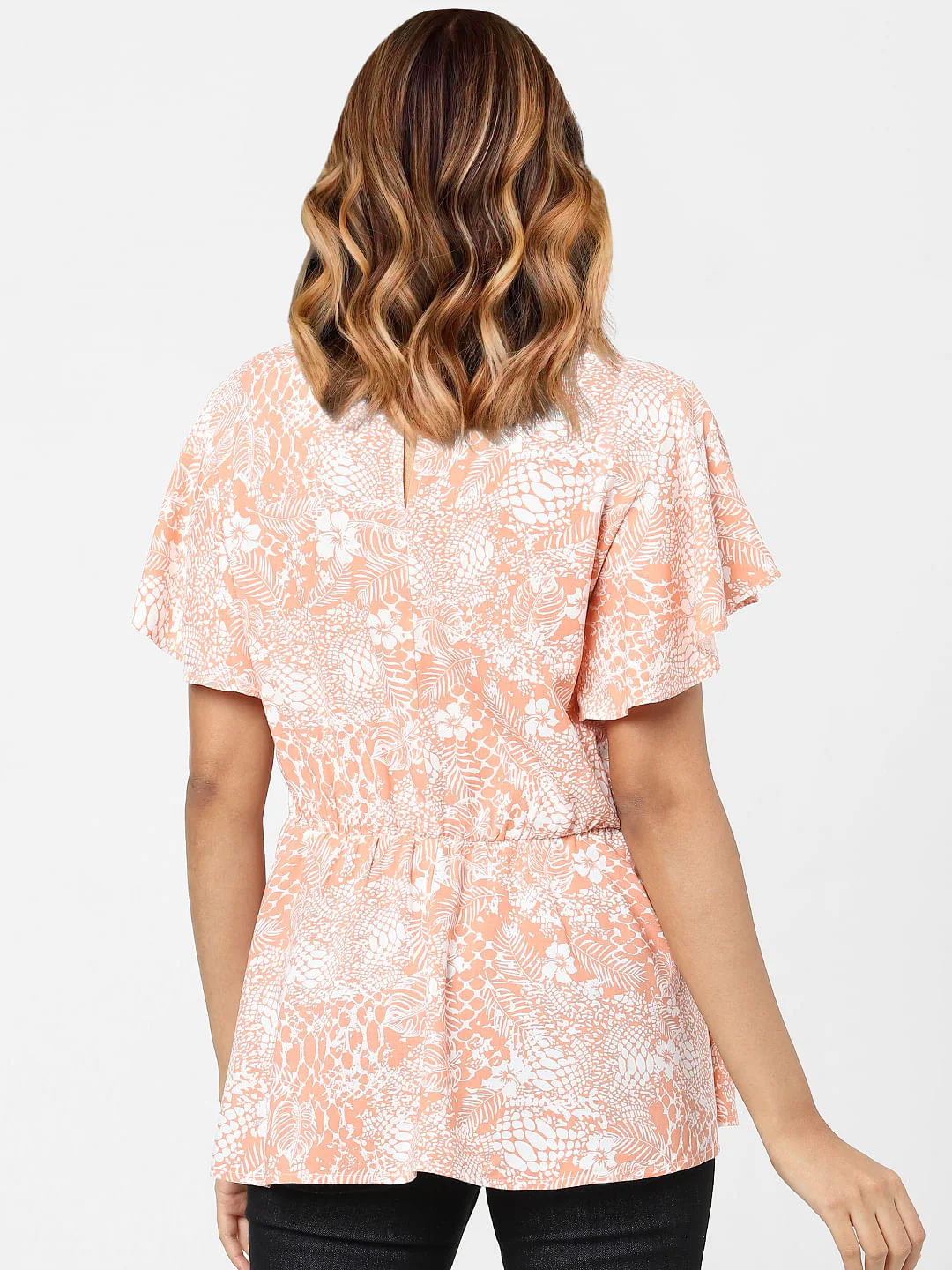 Pink Abstract Print Top - Image 3