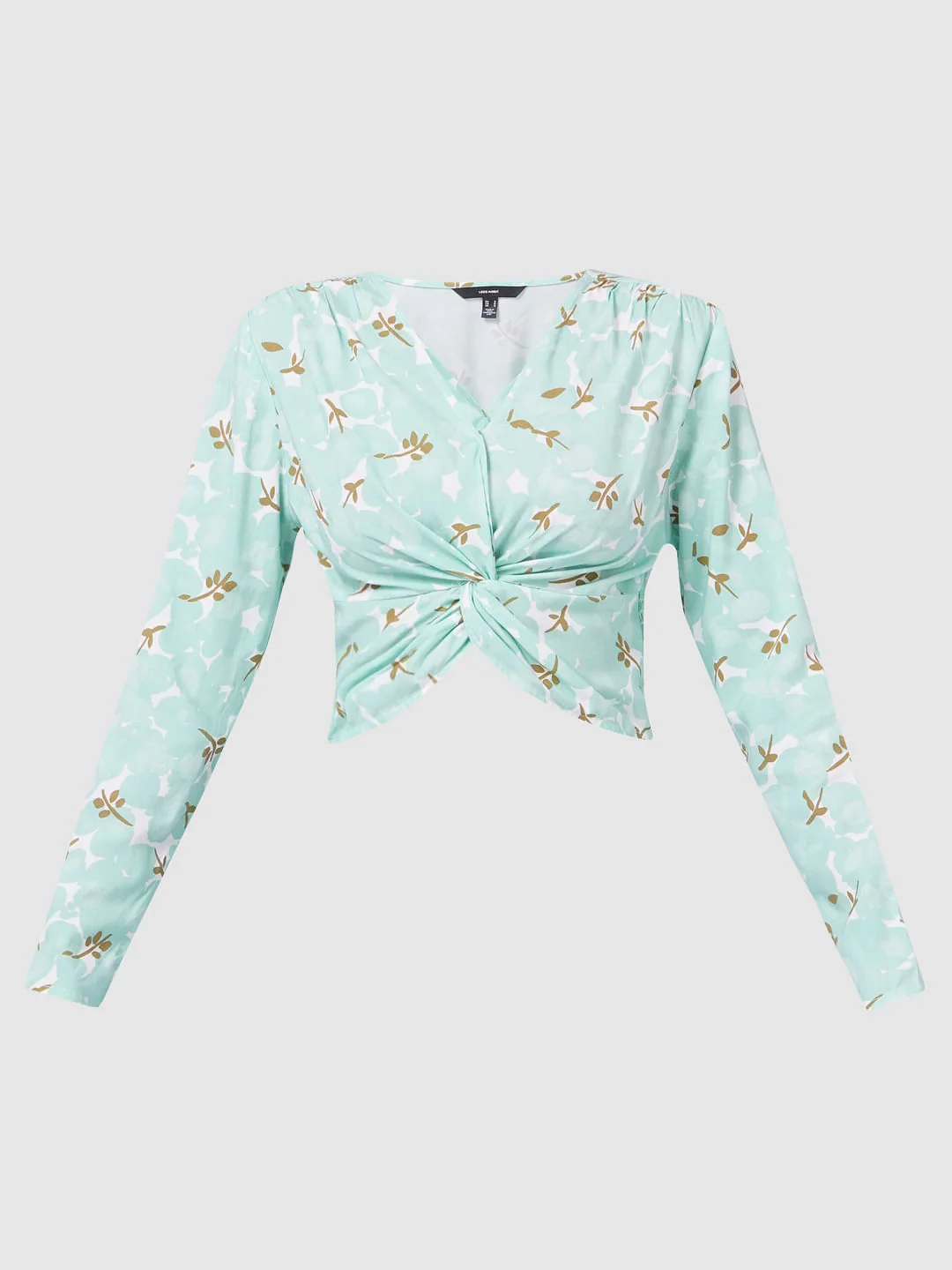 Green Abstract Print Top - Image 6