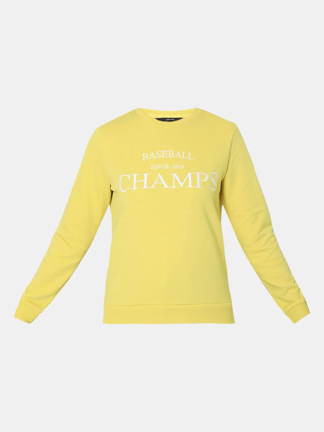 Yellow Typographic Print Sweatshirt - Image 7