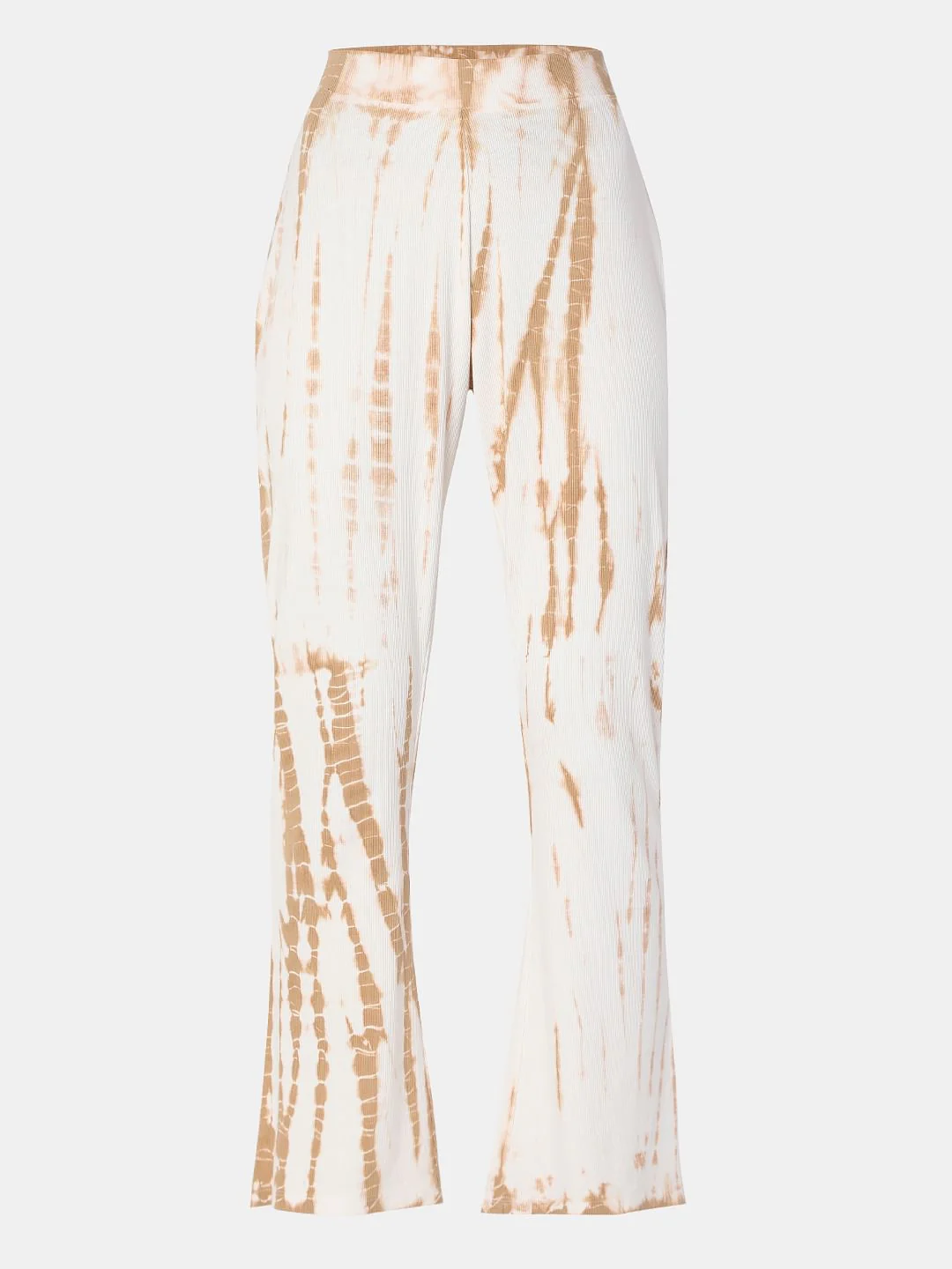 White High Rise Tie Dye Flared Pants - Image 7