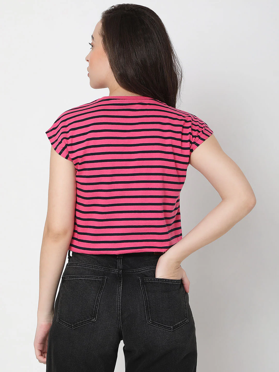 Pink Striped T-Shirt - Image 4