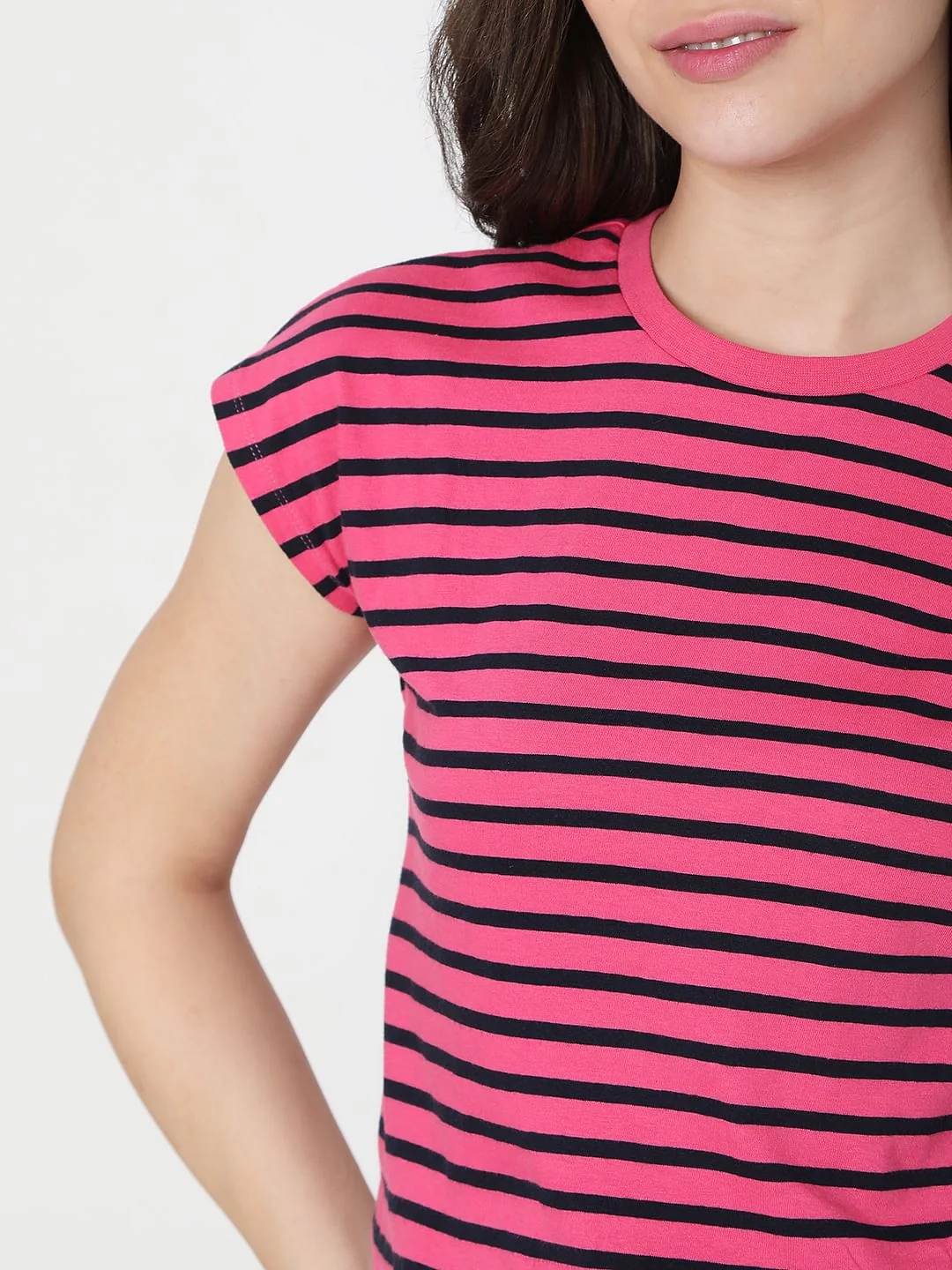 Pink Striped T-Shirt - Image 6