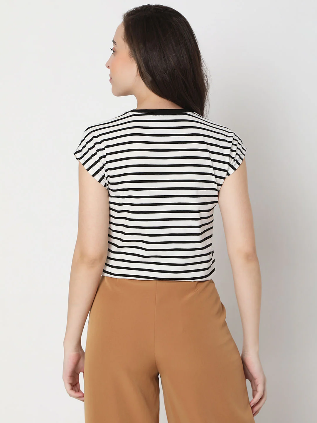 White Striped T-Shirt - Image 4