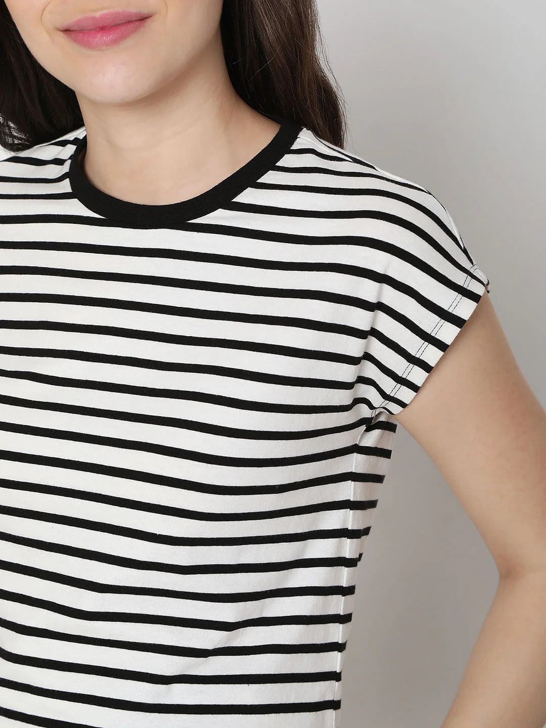 White Striped T-Shirt - Image 6