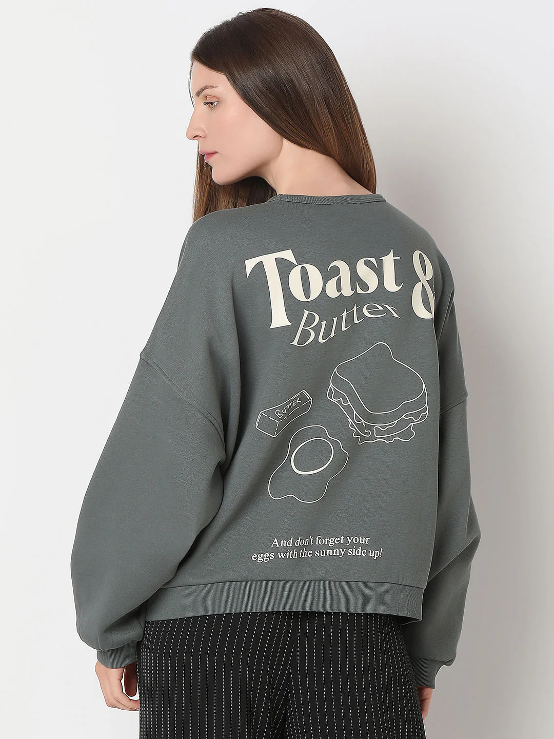 Green Relaxed Sweatshirt - Image 4