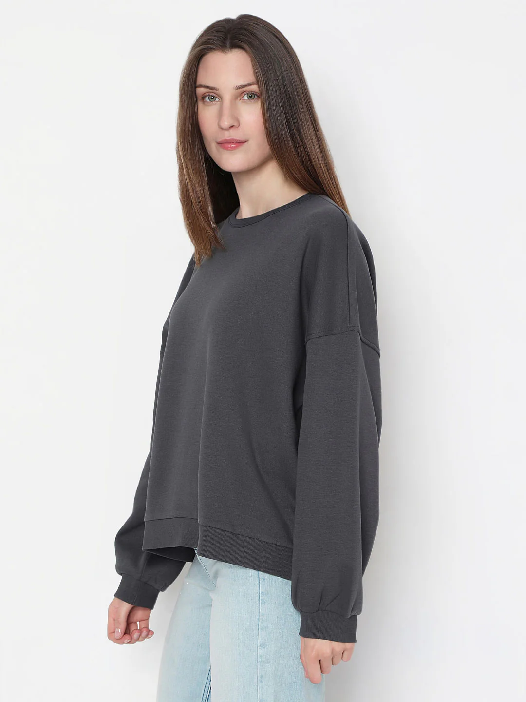 Grey Relaxed Sweatshirt - Image 3