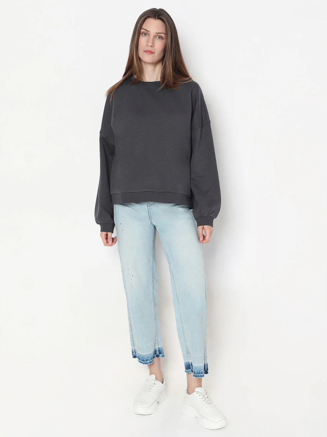 Grey Relaxed Sweatshirt - Image 5