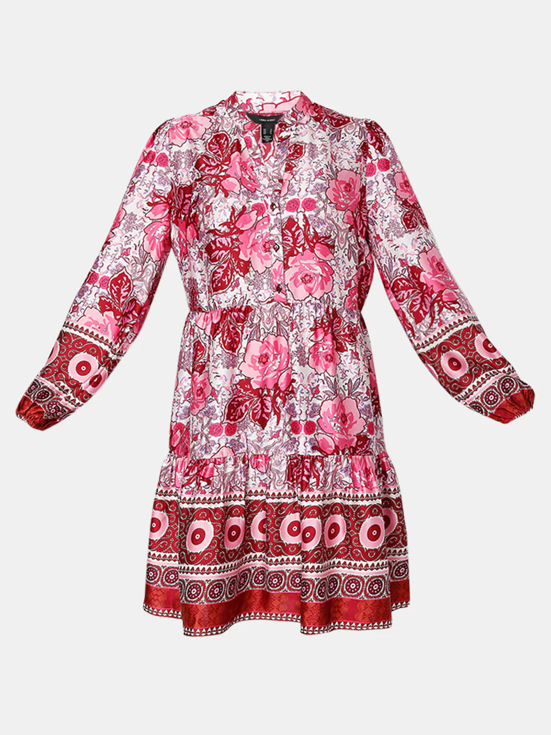 Pink Floral Dress Fit & Flare Dress - Image 7