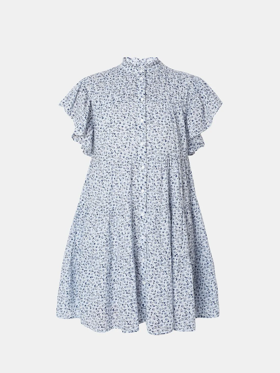 White Floral Shift Dress - Image 7