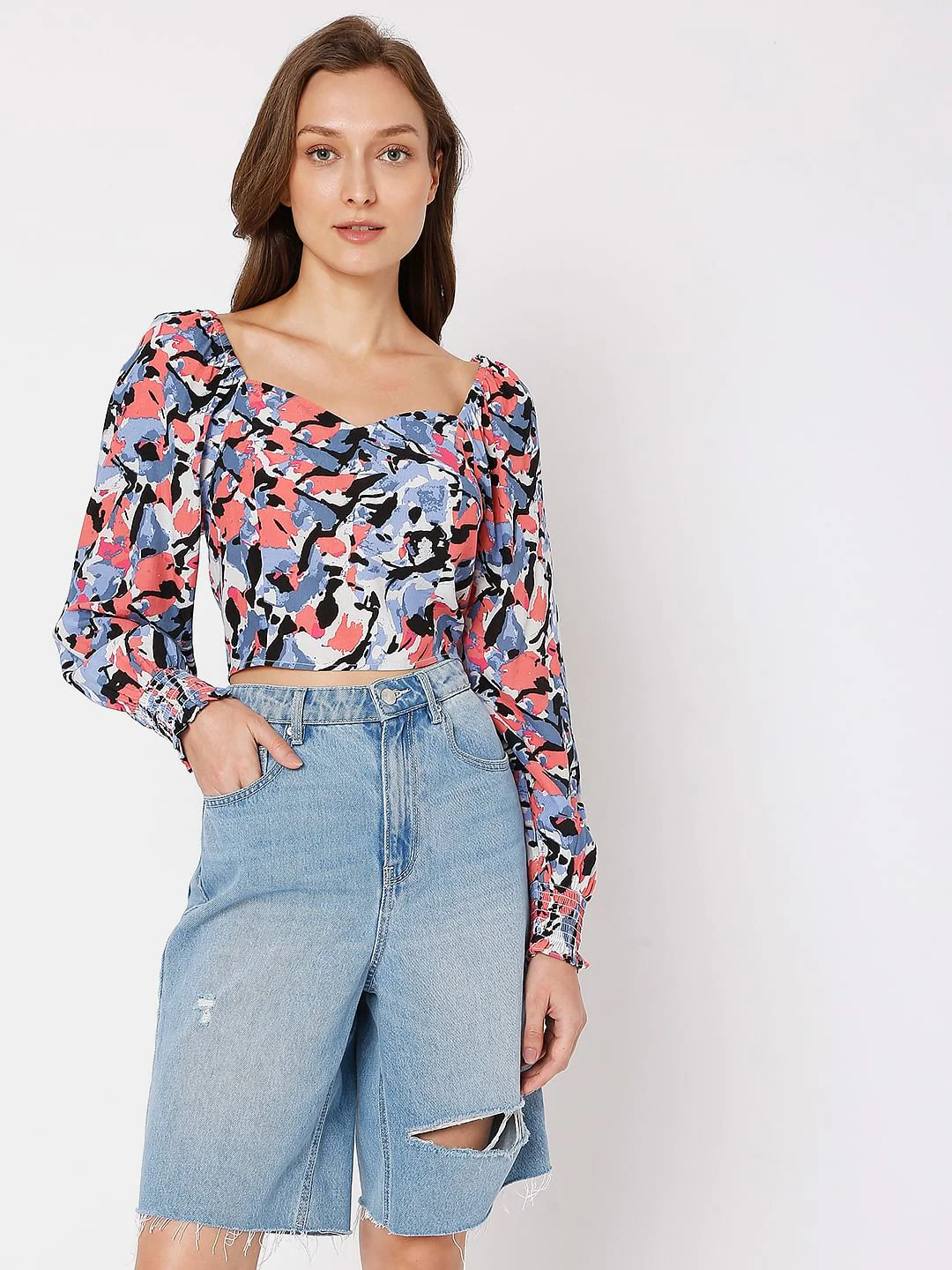 Multi-Colour Crop Top - Image 2