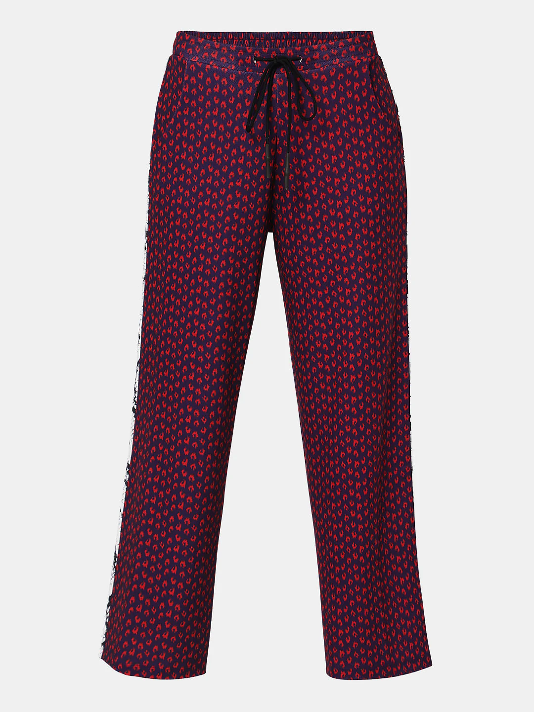 Purple Printed Wide Leg Co-Ord Set Sweatpants - Image 7