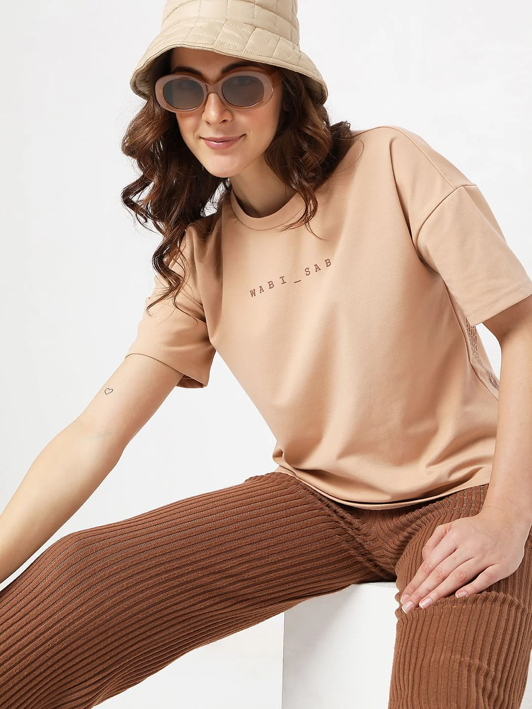 Peach Brown T-Shirt