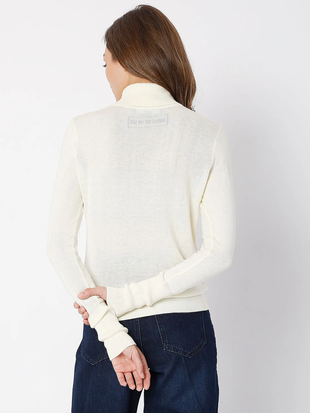 Off-White Roll Neck Sweater - Image 4