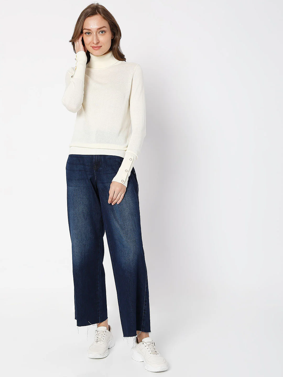 Off-White Roll Neck Sweater - Image 5