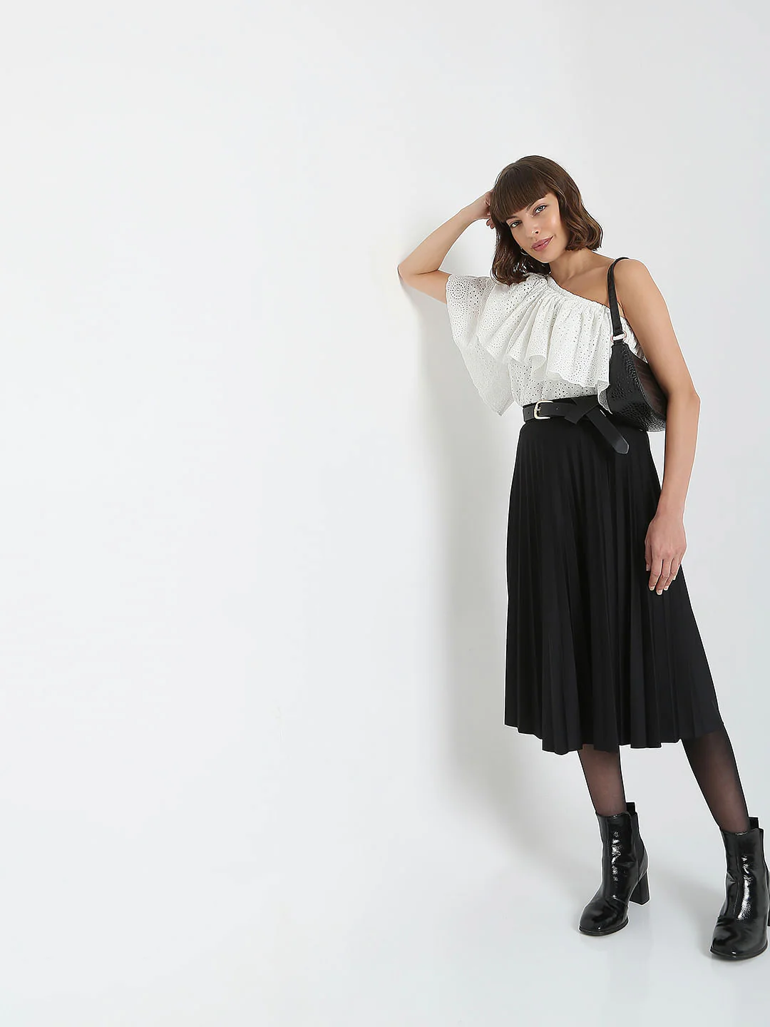 White One-Shoulder Top