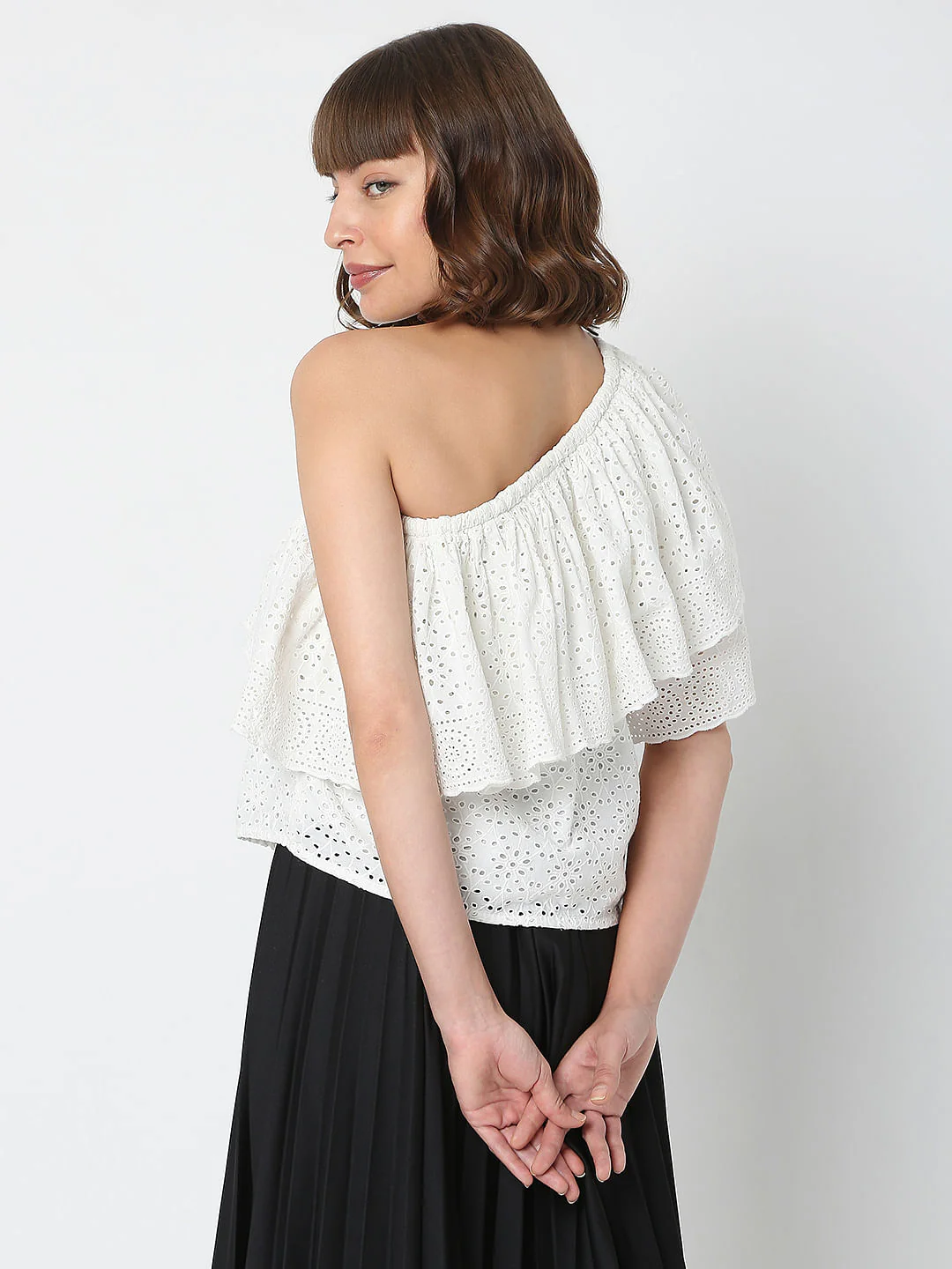 White One-Shoulder Top - Image 4