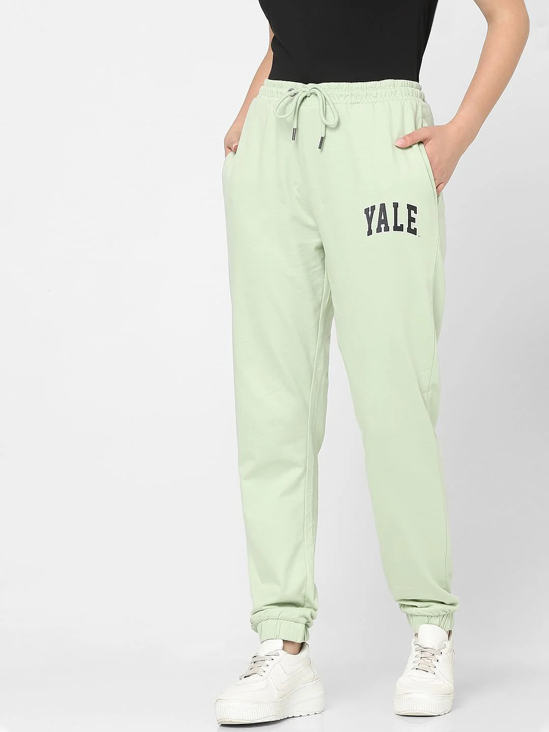 Green High Rise Co-Ord Set Joggers - Image 2