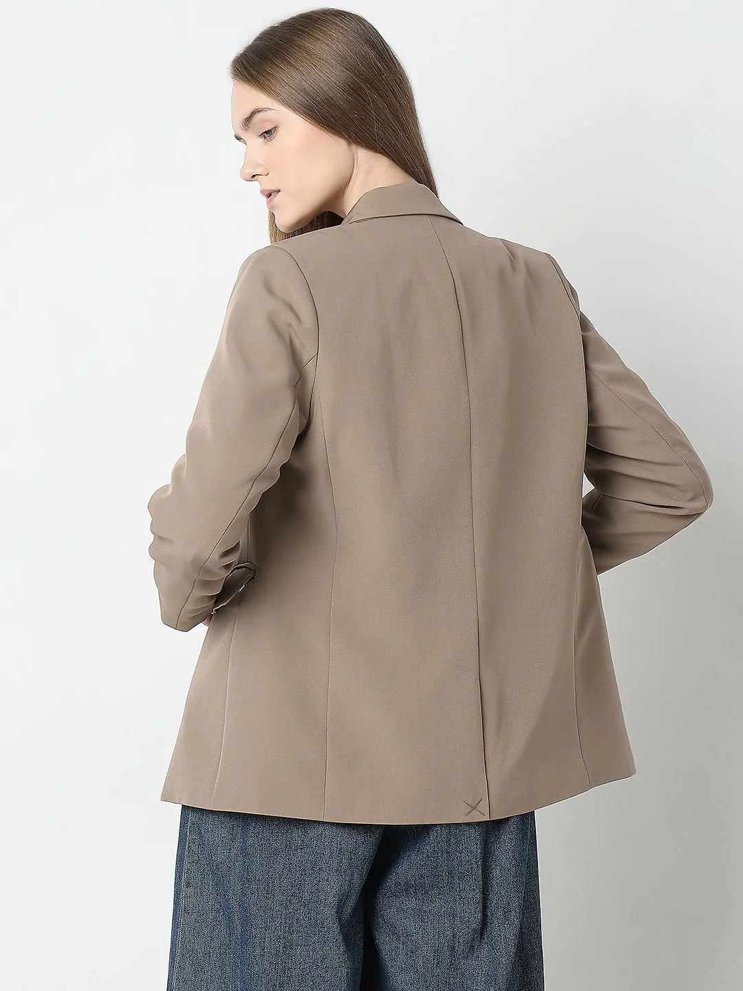 Camel Brown Tailored Blazer - Image 4