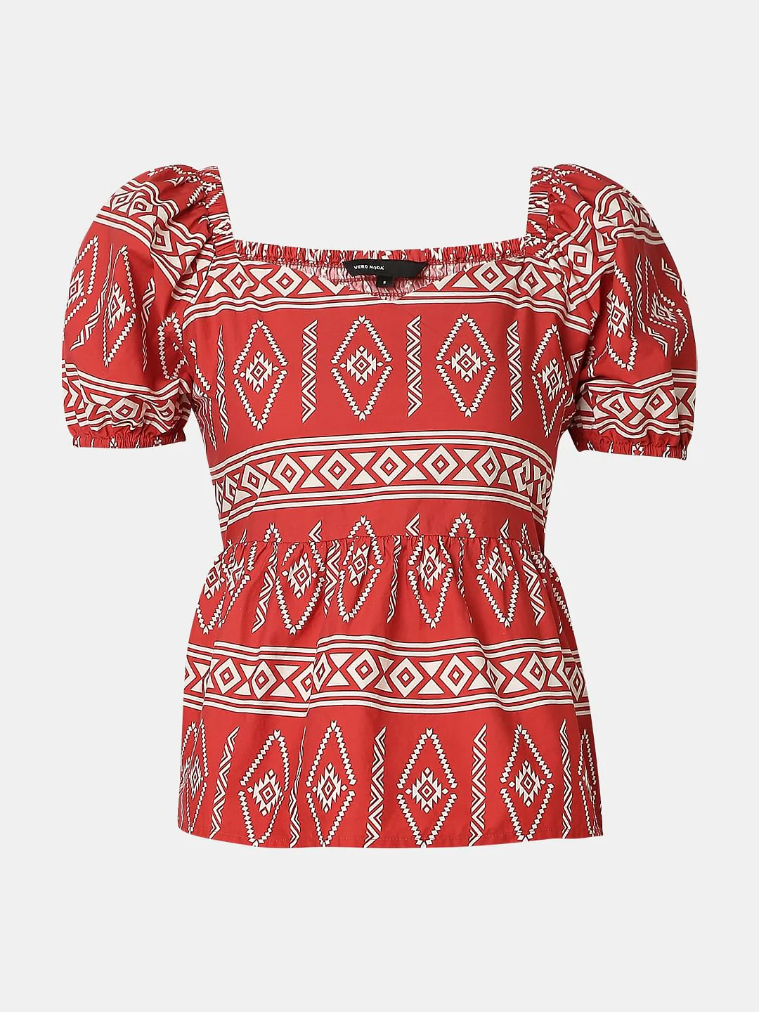 Rust Red Printed Co-Ord Set Top - Image 7