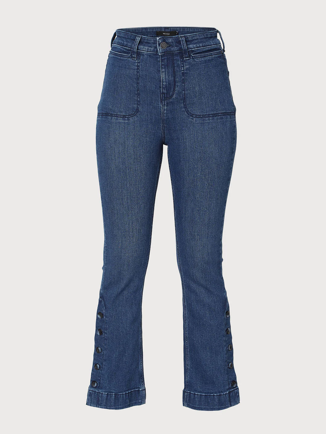 Blue High Rise Bootcut Jeans - Image 7
