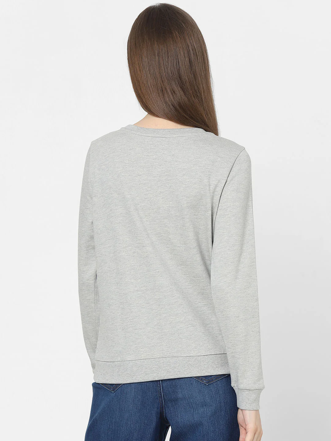 Grey Typographic Print Sweatshirt - Image 3