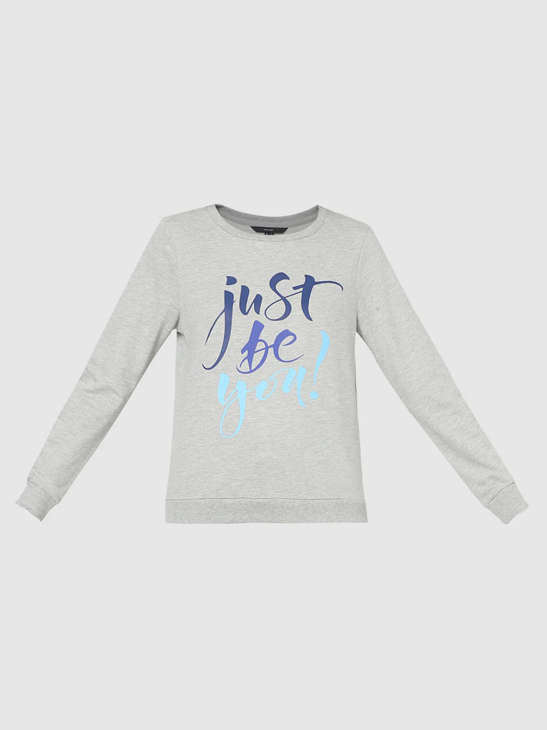 Grey Typographic Print Sweatshirt - Image 6
