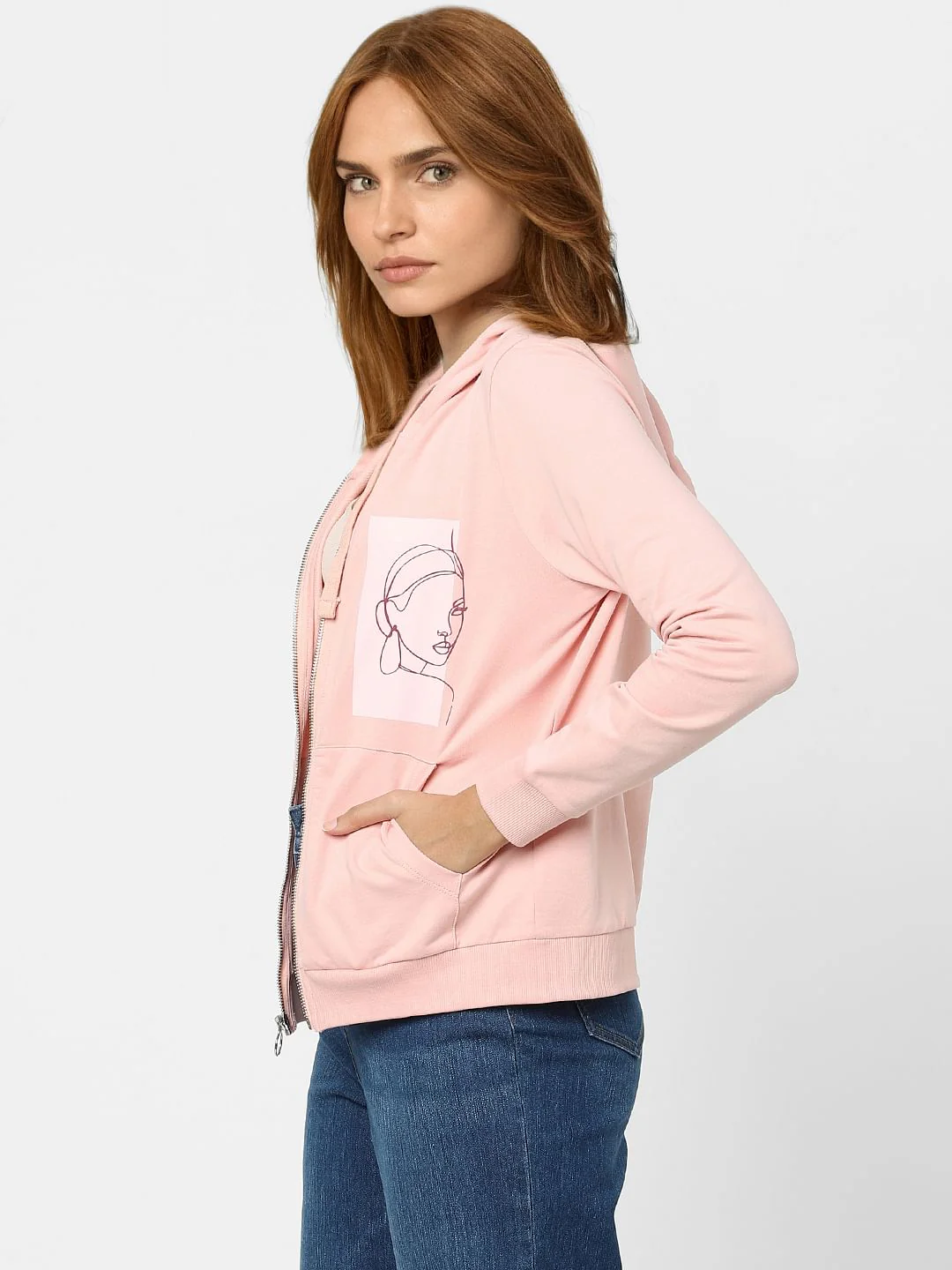 Pink Graphic Print Sweatshirt - Image 2