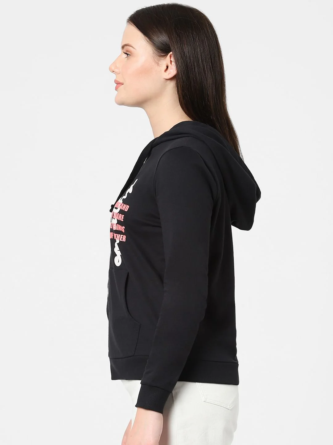 Black Graphic Print Sweatshirt - Image 2